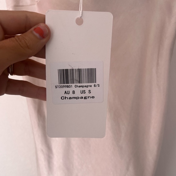 Saints and Secrets Champagn satin midi (new with tags) - Picture 3 of 6